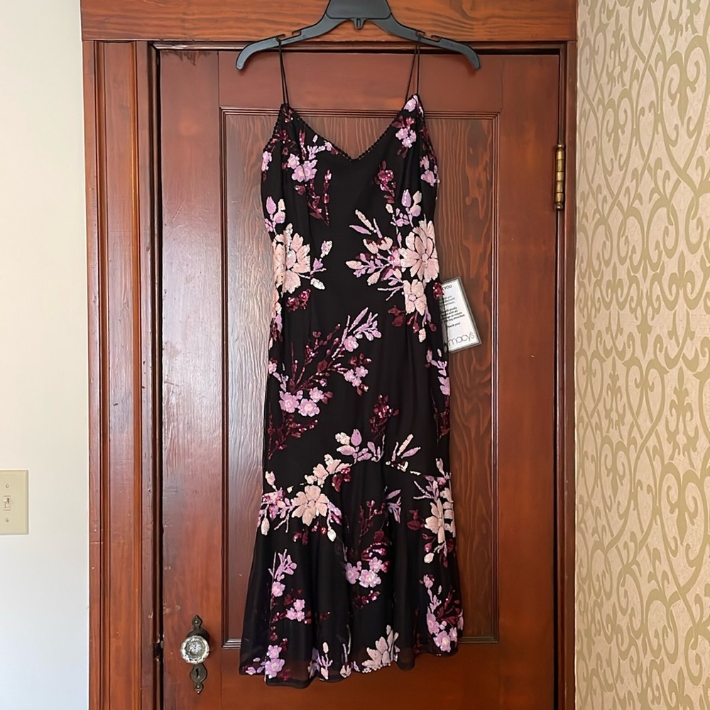 Black midi dress